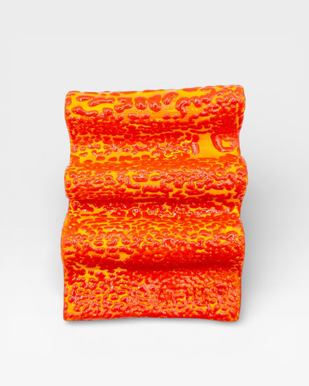 Soap Holder in Speckled Coral Red-Yellow