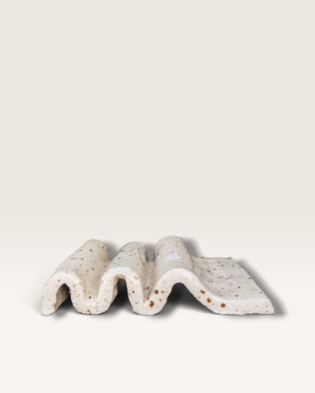 Soap Holder in Speckled White
