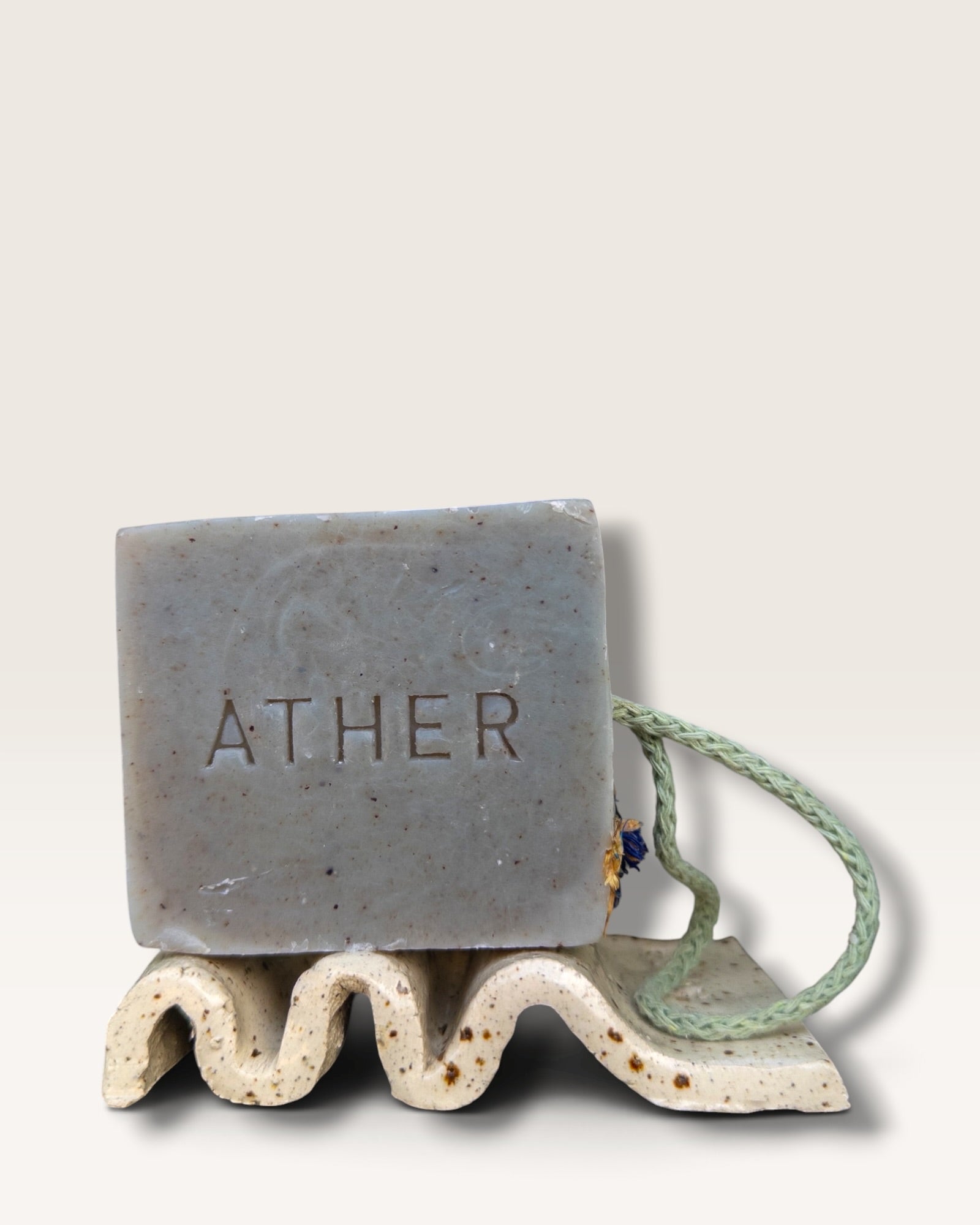 Soap Holder in Speckled White