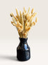 Petit Vase in Black with Dry Flowers