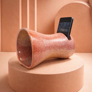 Ceramic Sound Speaker in Burnt Clay