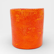 Toothbrush Holder in Speckled Coral Red-Yellow