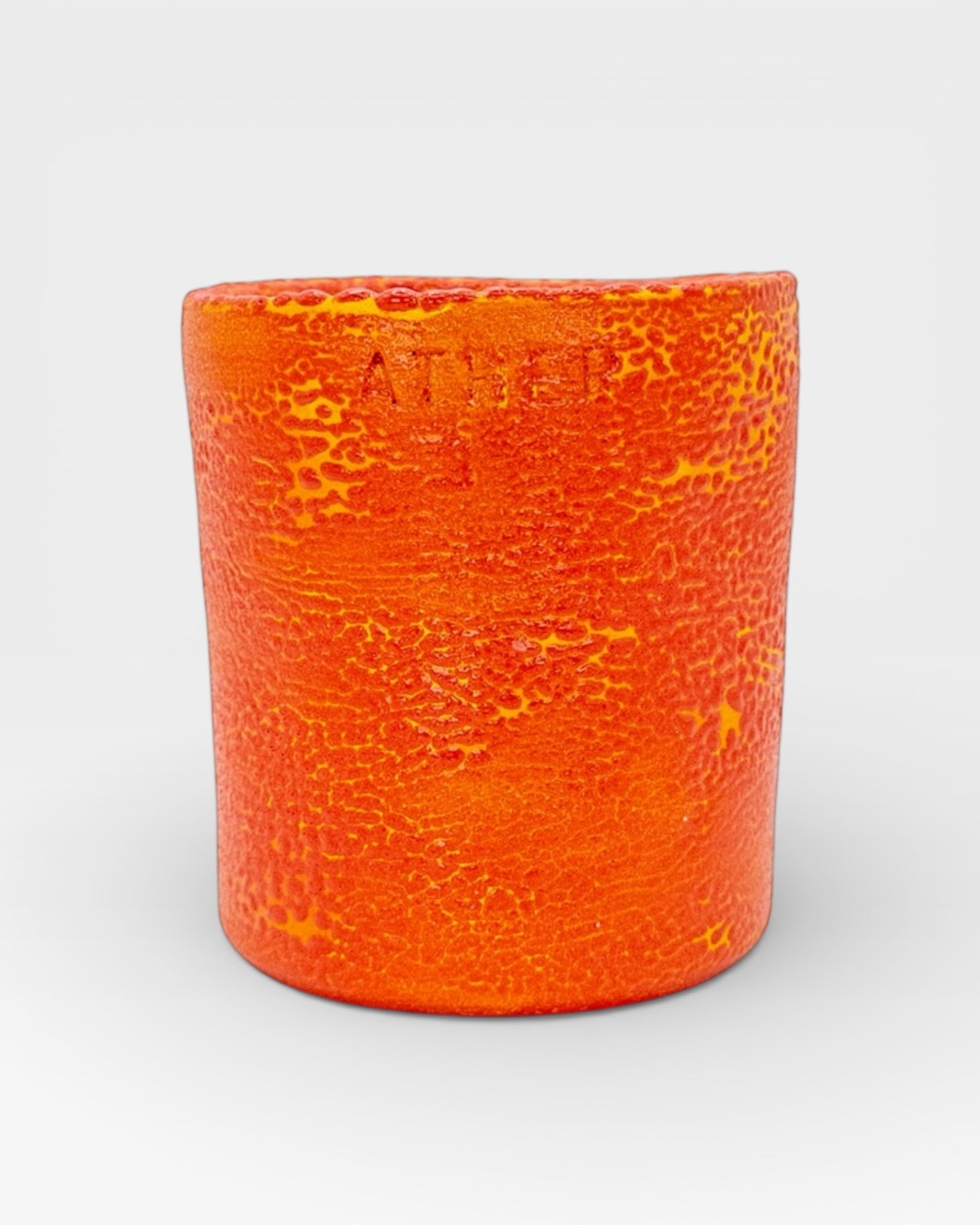 Toothbrush Holder in Speckled Coral Red-Yellow