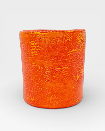Toothbrush Holder in Speckled Coral Red-Yellow