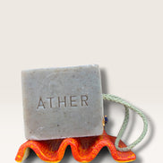 Soap Holder in Speckled Coral Red-Yellow