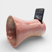 Ceramic Sound Speaker in Burnt Clay