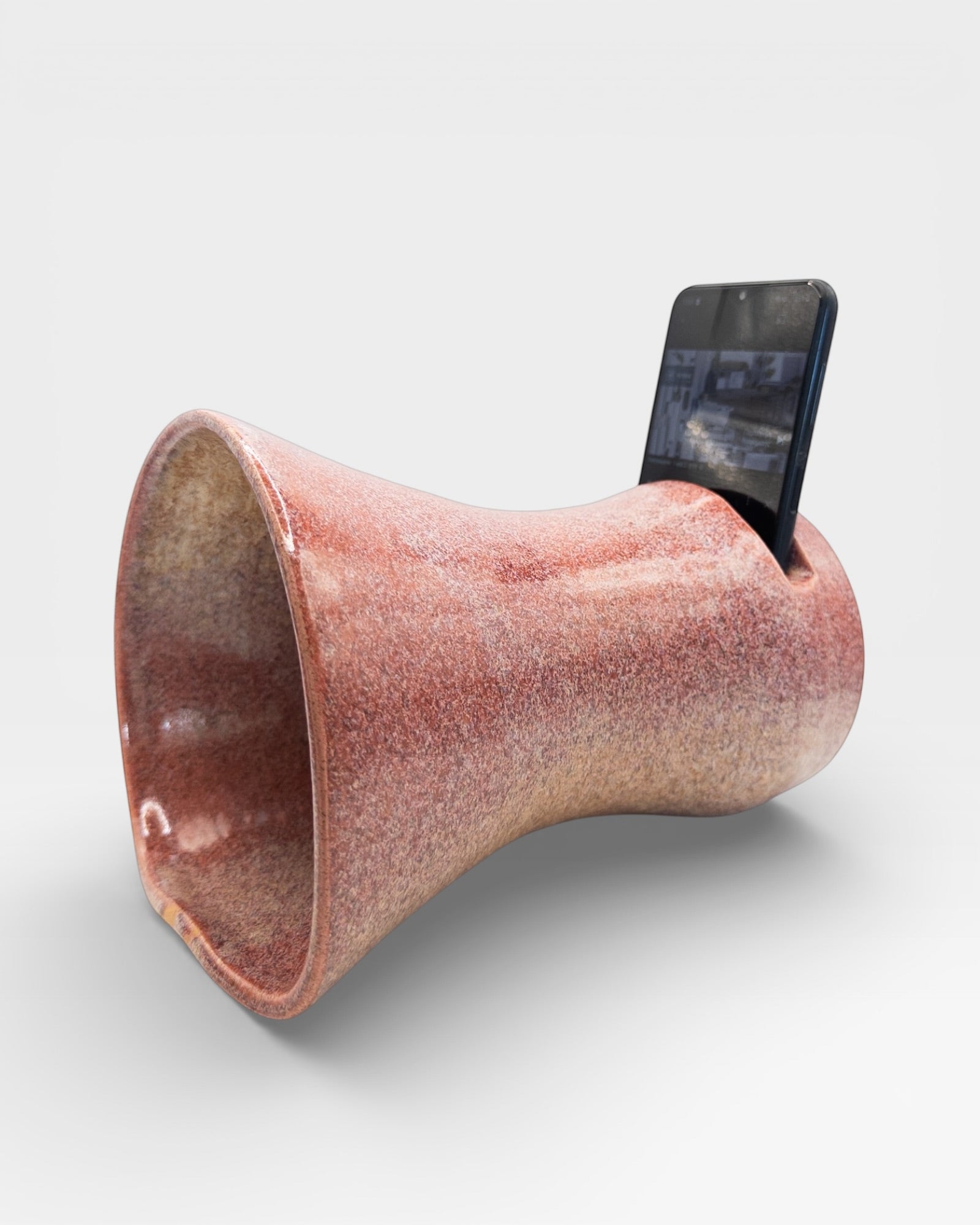 Ceramic Sound Speaker in Burnt Clay