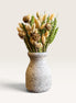 Petit Vase in Stone with Dry Flowers
