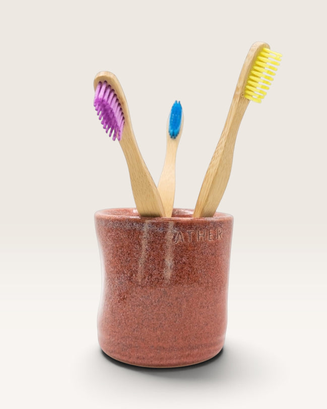 Toothbrush Holder in Burnt Clay
