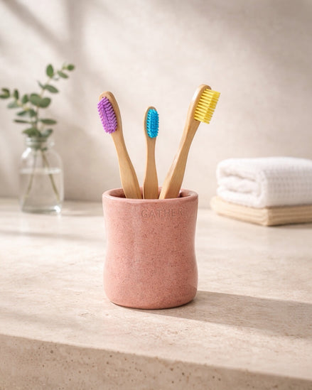 Toothbrush Holder in Burnt Clay