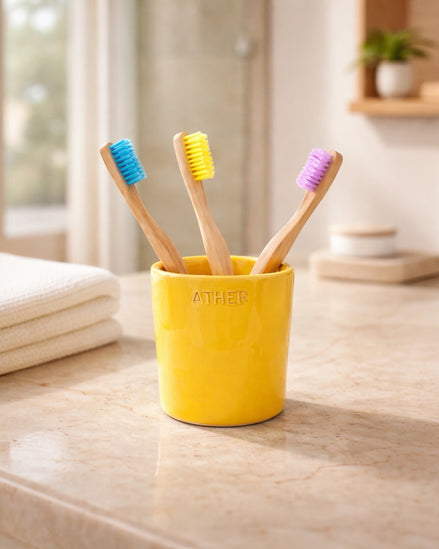 Toothbrush Holder in Yellow