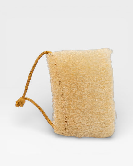 Loofah Sponge with Mustard Rope