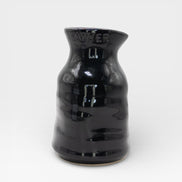 Petit Vase in Black with Dry Flowers