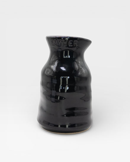 Petit Vase in Black with Dry Flowers