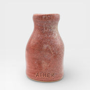 Petit Vase in Burnt Clay with Dry Flowers