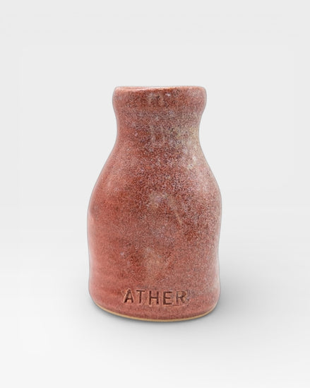 Petit Vase in Burnt Clay with Dry Flowers