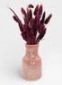 Petit Vase in Burnt Clay with Dry Flowers