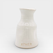 Petit Vase in Off-White with Dry Flowers