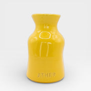 Petit Vase in Yellow with Dry Flowers