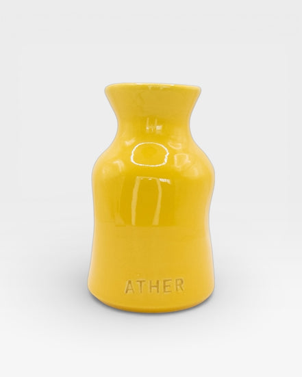 Petit Vase in Yellow with Dry Flowers