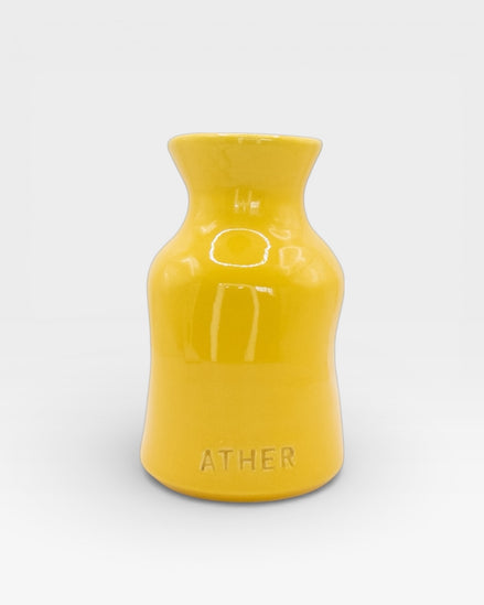 Petit Vase in Yellow with Dry Flowers